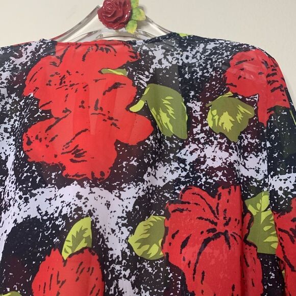 CoverUp Kimono Open-front Floral print - Picture 4 of 5
